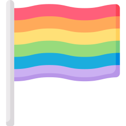 drapeau arc-en-ciel Icône