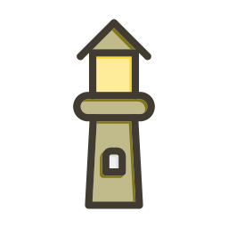 torre de vigilancia icono