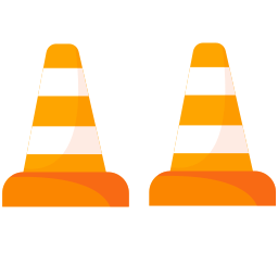 Traffic cone icon