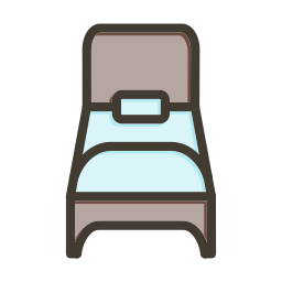 eenpersoonsbed icoon