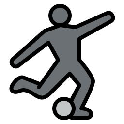 jugador de fútbol icono