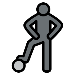 voetbalspeler icoon