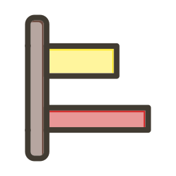 水平方向の配置 icon