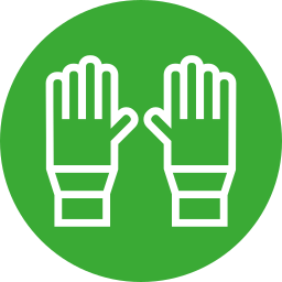 Gardening gloves icon