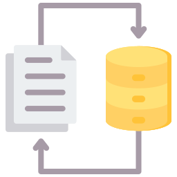 transferencia de datos icono