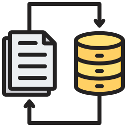 transferencia de datos icono