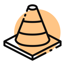 Traffic cone icon