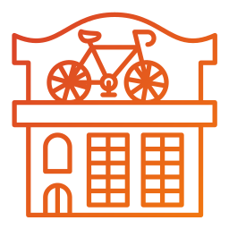 magasin de vélo Icône