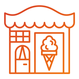 Ice cream shop icon