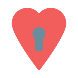 Heart lock icon