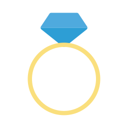 Diamond ring icon