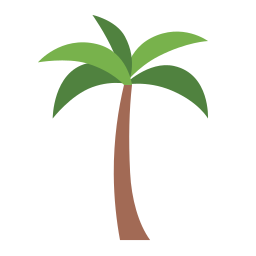 Coconut palm icon