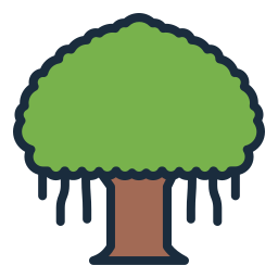 Banyan tree icon