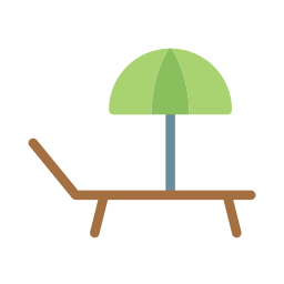 chaise longue Icône