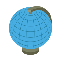 Globe grid icon