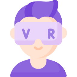 Virtual reality glasses icon