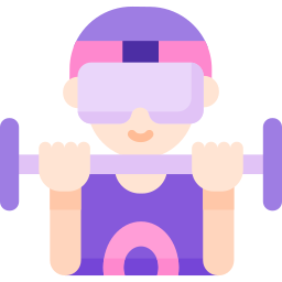 Virtual reality fitness icon