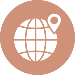 ubicación mundial icono