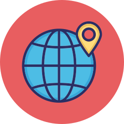 localisation mondiale Icône