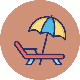 Deck chair icon