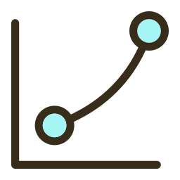 Curve line icon