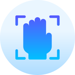 Palm recognition icon