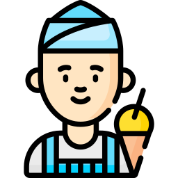 Ice cream seller icon