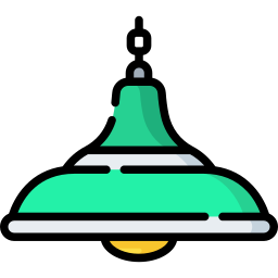 lámpara colgante icono