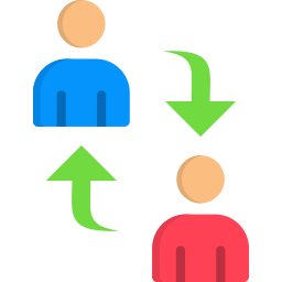 l'engagement des clients Icône