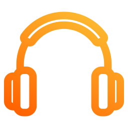 Music headphones icon