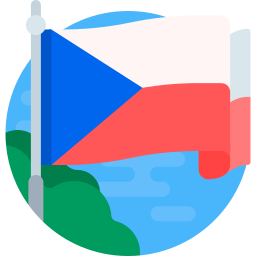 bandera de la república checa icono