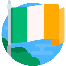 bandera de irlanda icono