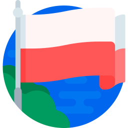 bandiera della polonia icona