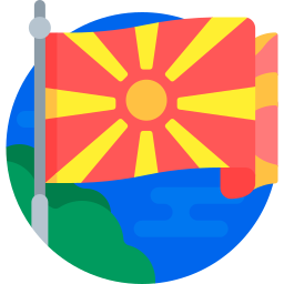 North macedonia flag icon