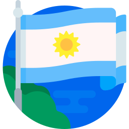 bandiera dell'argentina icona