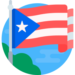 bandera de puerto rico icono