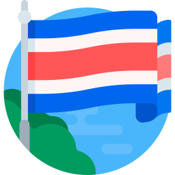 vlag van costa rica icoon