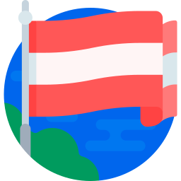 oostenrijkse vlag icoon