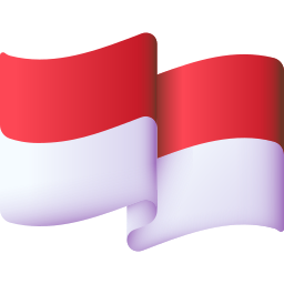 bandera de indonesia icono