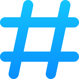 hashtag icono