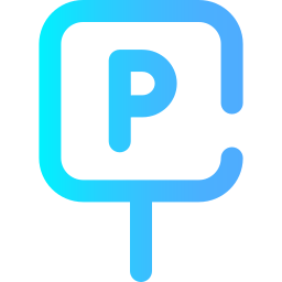 Parking sign icon