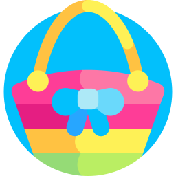 Beach bag icon