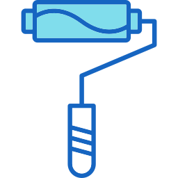 rouleau de peinture Icône