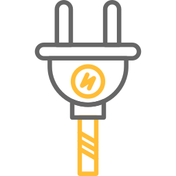 Электрическая вилка иконка