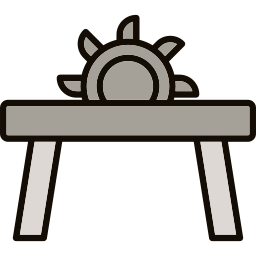 serra de mesa Ícone