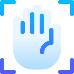 handflächenscan icon