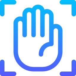handflächenscan icon