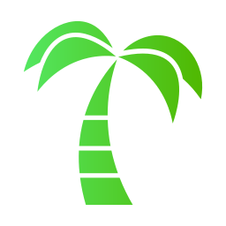 Árbol de coco icono