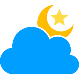 bewölkte nacht icon