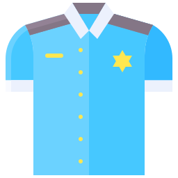 uniforme de policia icono